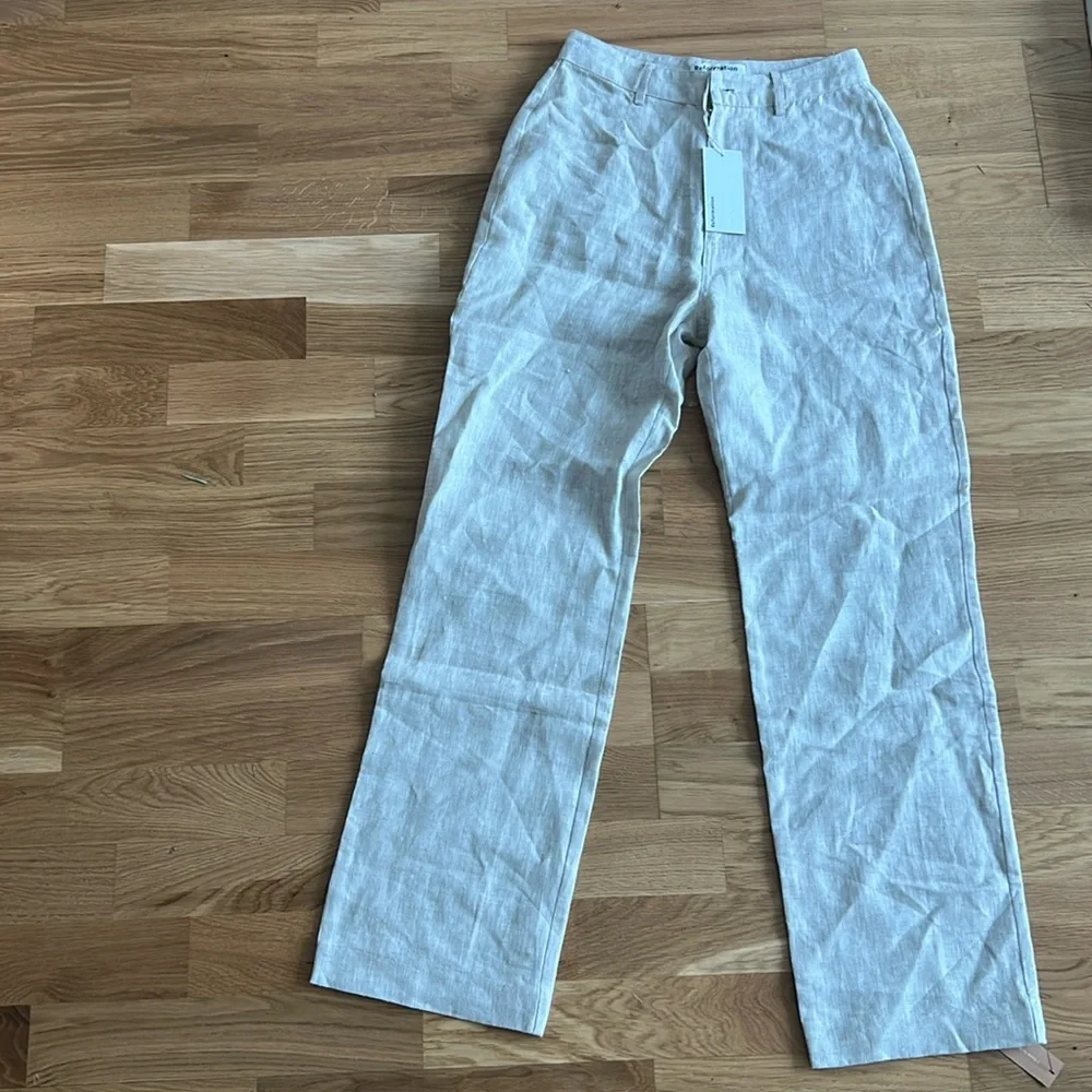 NWT Reformation Freddie Linen Pant